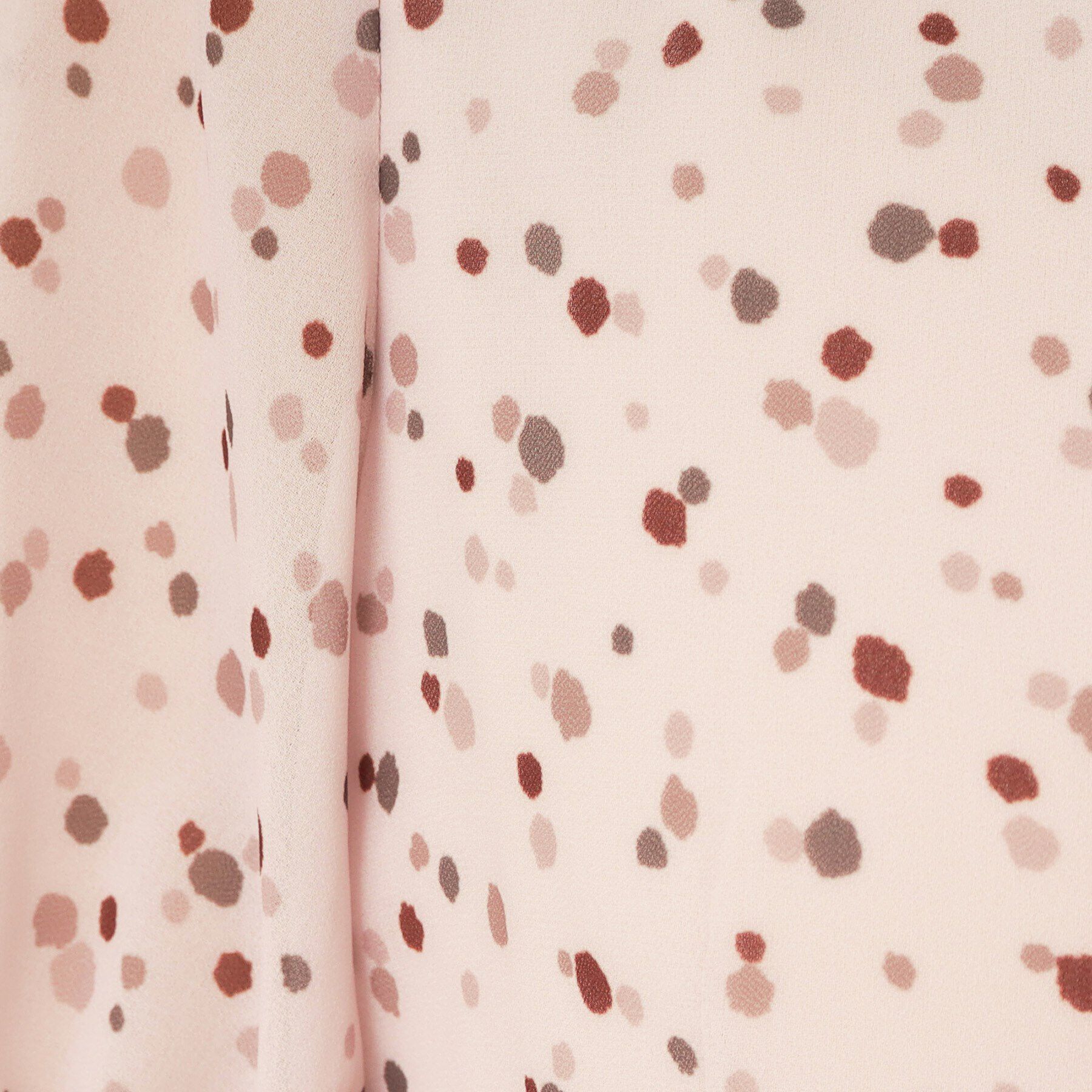 SunaUna「【ドット柄／ポリエステル】シフォンプリーツワンピース」|ワンピース|