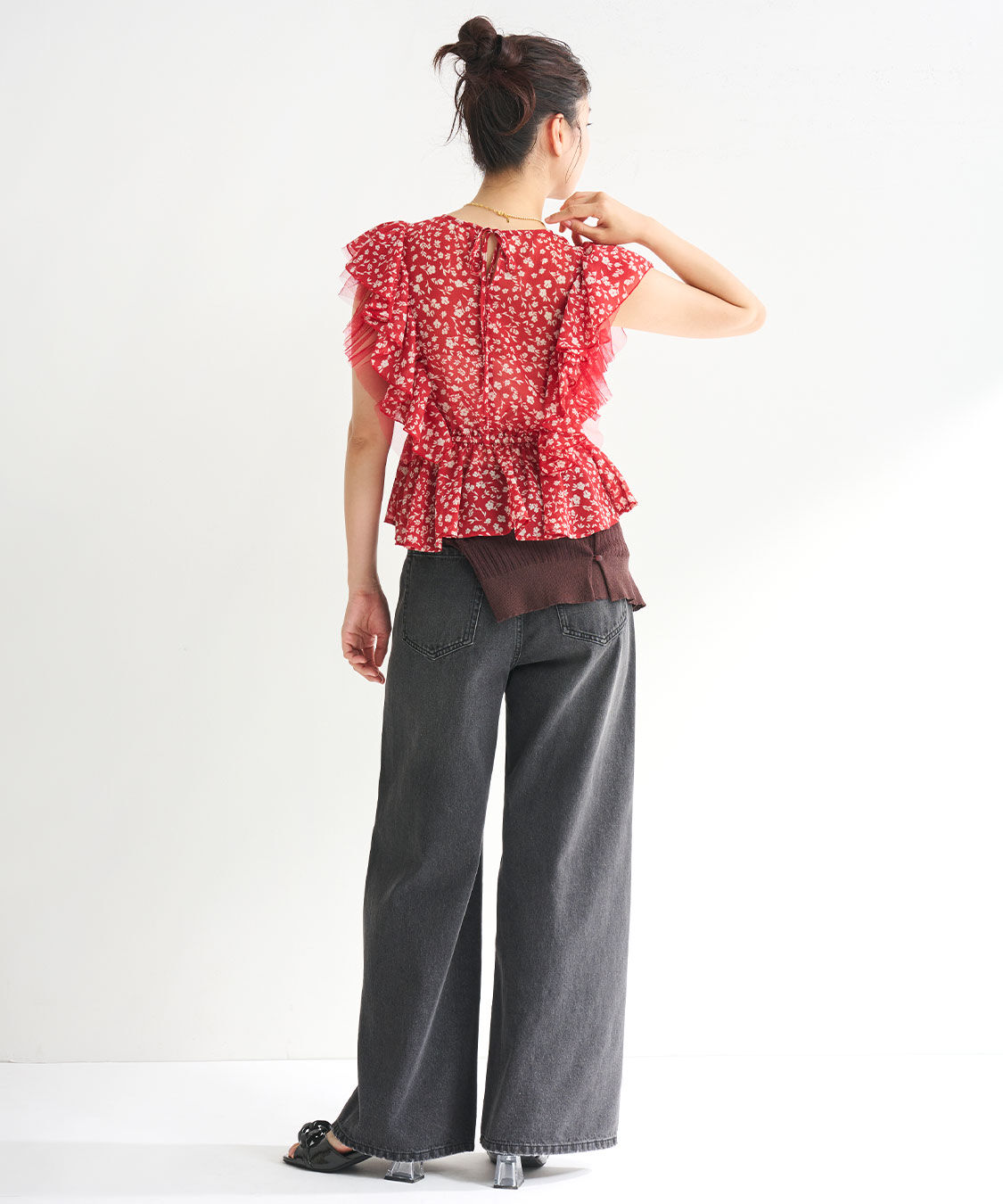 COCO DEAL「ツイストシームバギーデニムパンツ」|デニム|