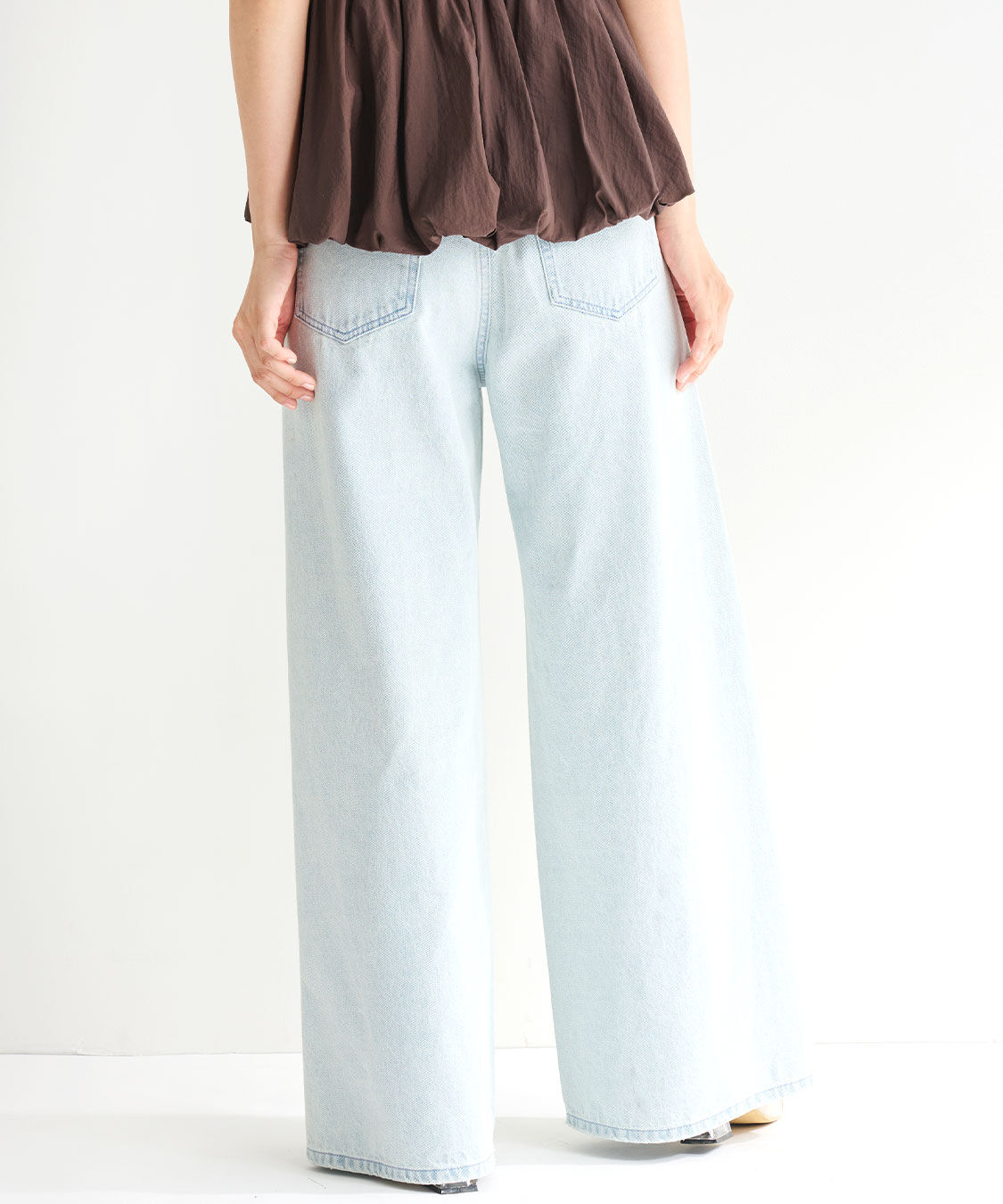 COCO DEAL「ツイストシームバギーデニムパンツ」|デニム|