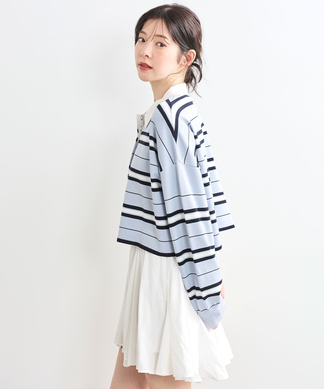 COCO DEAL「シャツライクマチフレアミニスカート」|フレア|