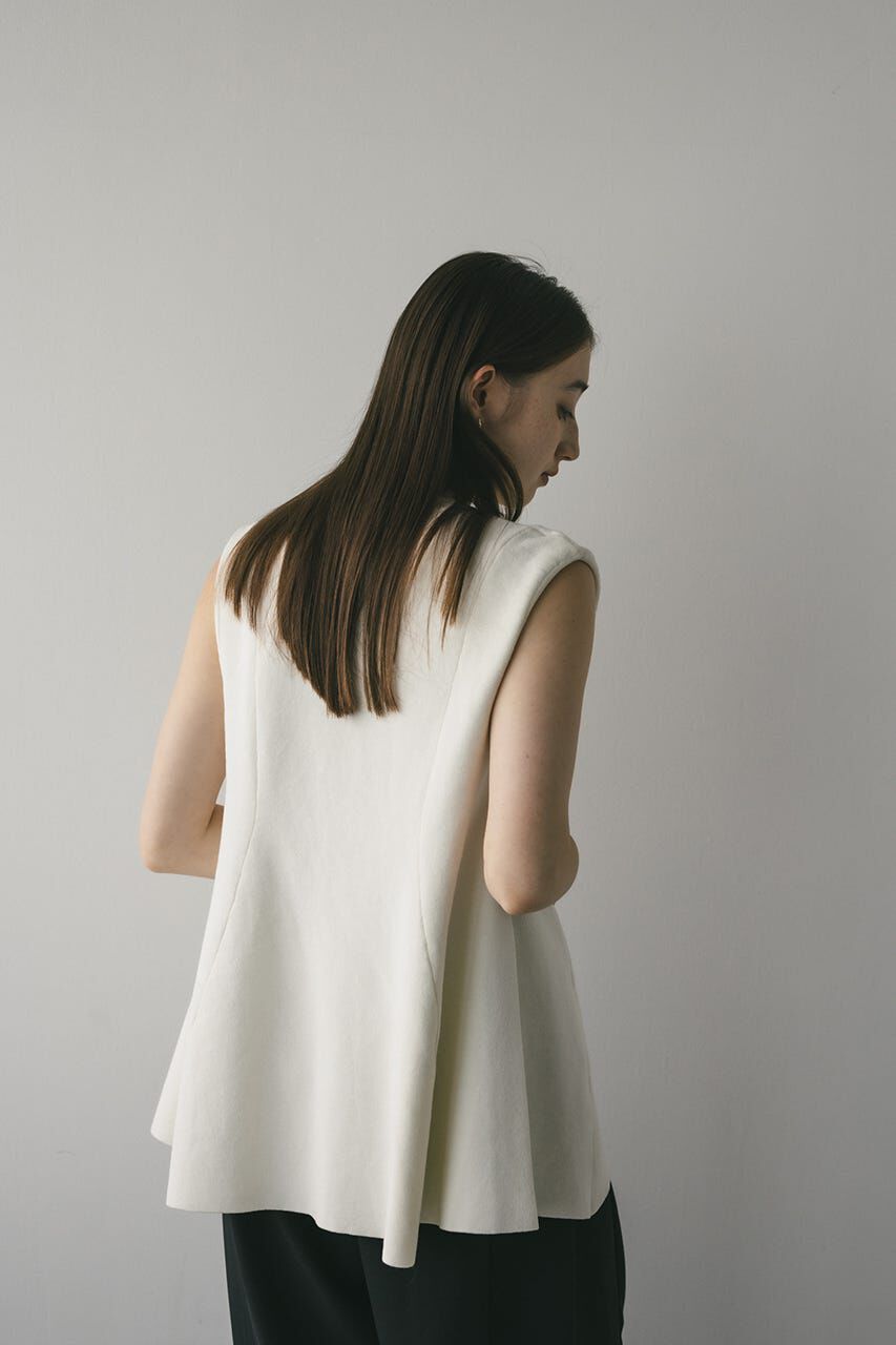 STYLEMIXER「ドライニットフレアベスト」|タンクトップ|WHT