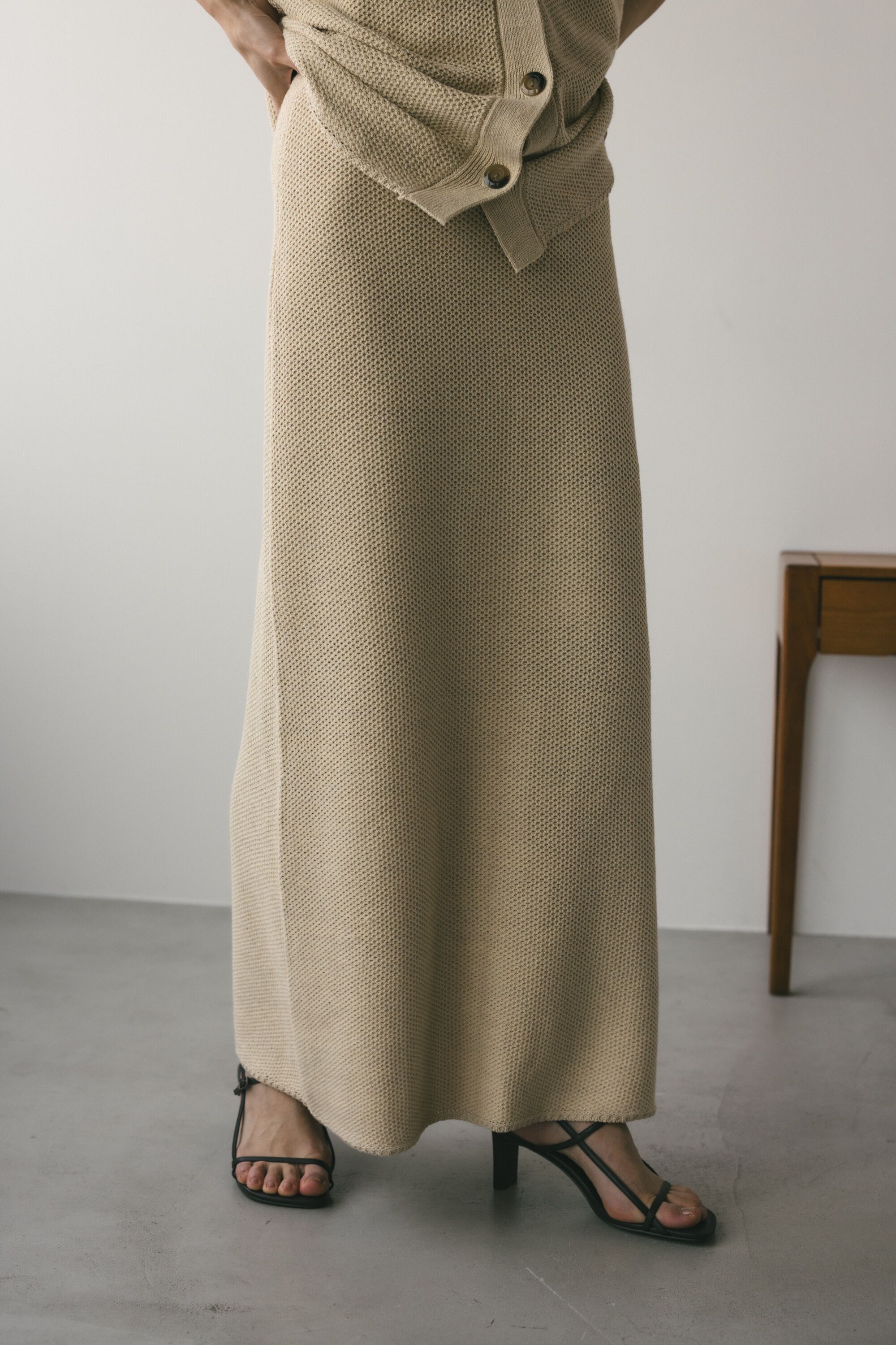 STYLEMIXER「リネンミックスニットスカート」|スカート|
