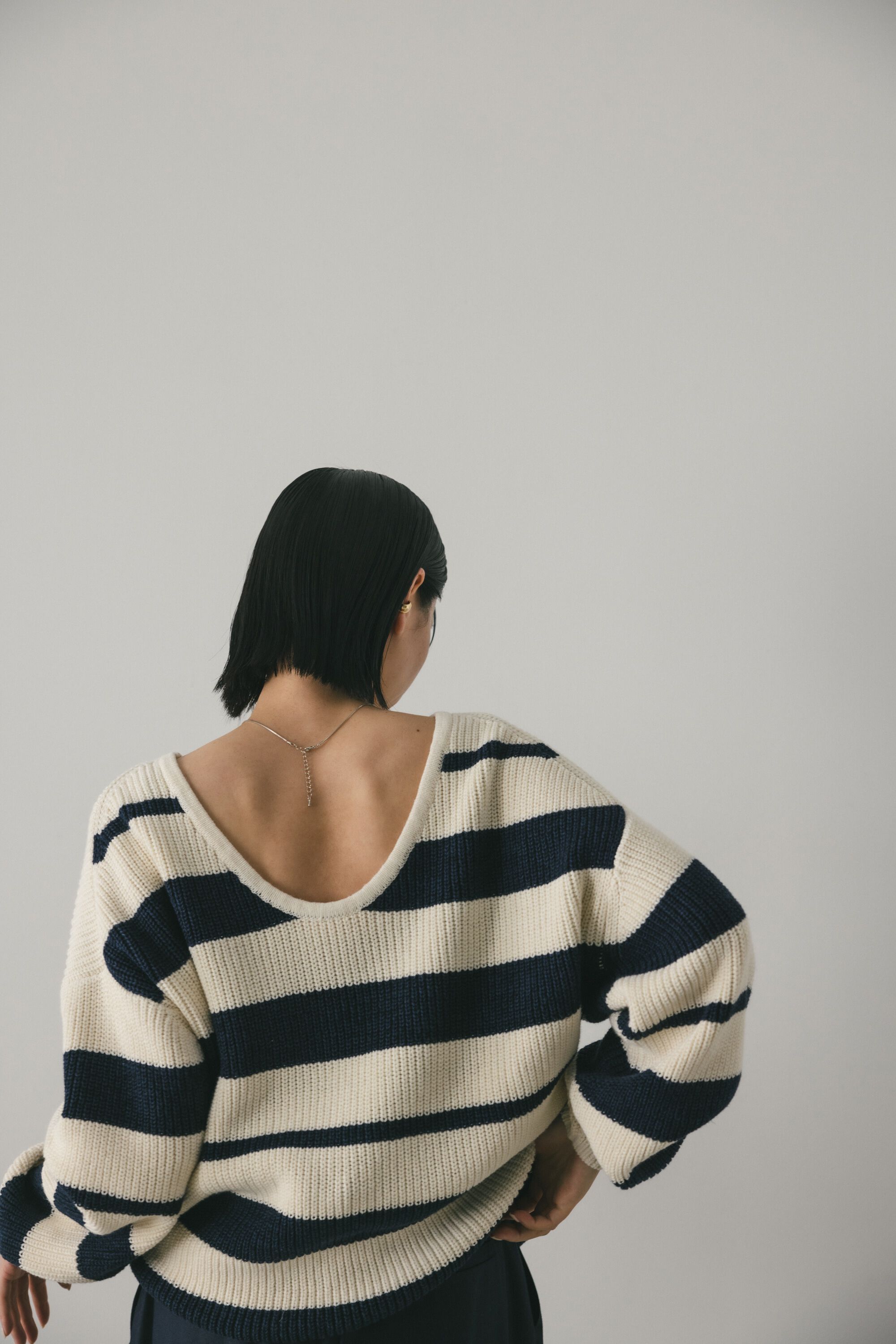 STYLEMIXER「2WAYボーダーニット」|ニット・セーター|