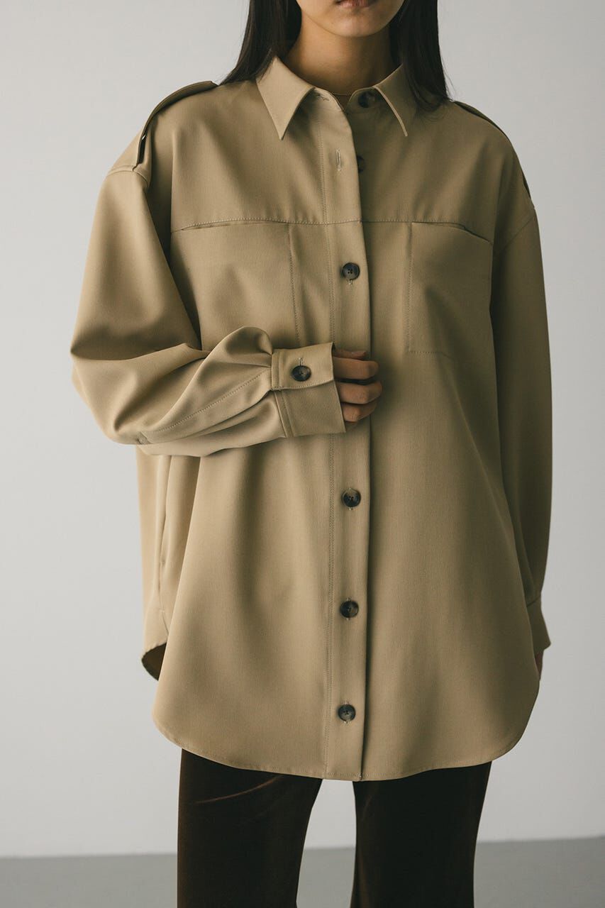 STYLEMIXER「エポレットビッグシャツ」|シャツ・ブラウス|BEG