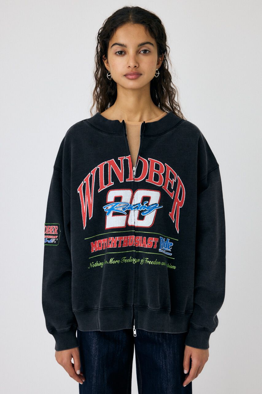 MOUSSY「ZIPPERED MOTO プルオーバー」|パーカー|