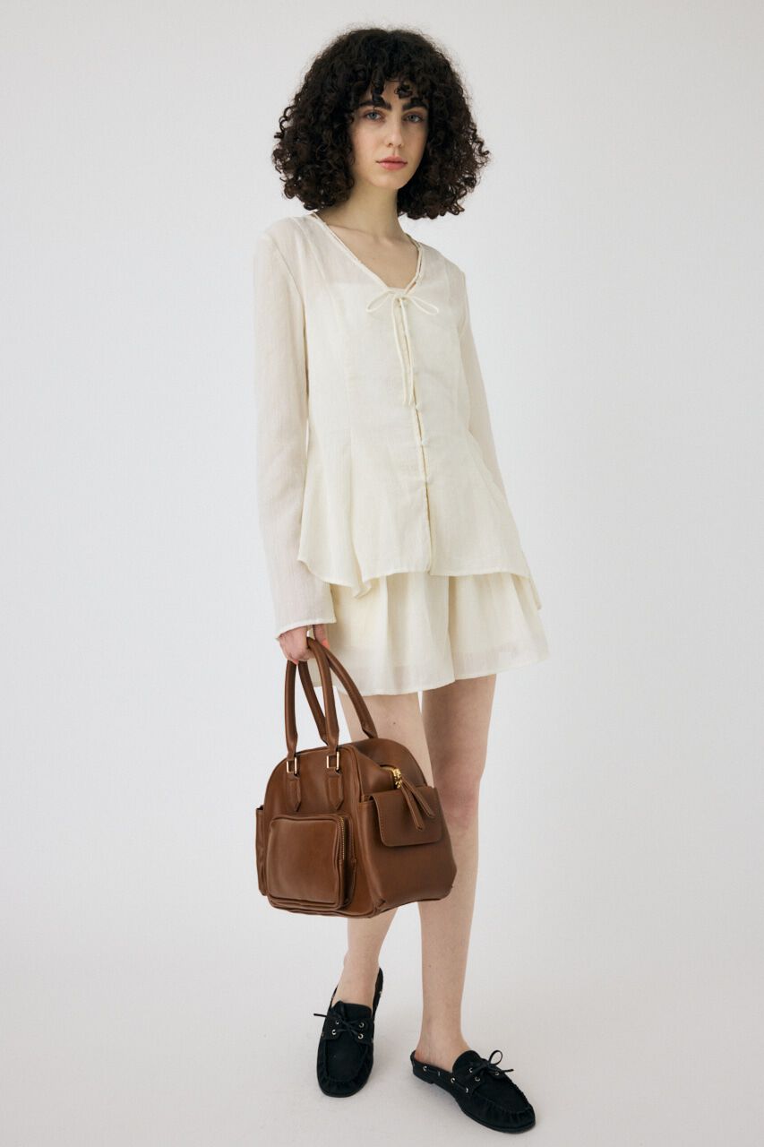 MOUSSY「SLEEVE FLARE シャツ & スカート」|ワンピース|