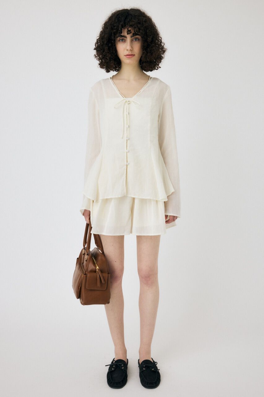 MOUSSY「SLEEVE FLARE シャツ & スカート」|ワンピース|