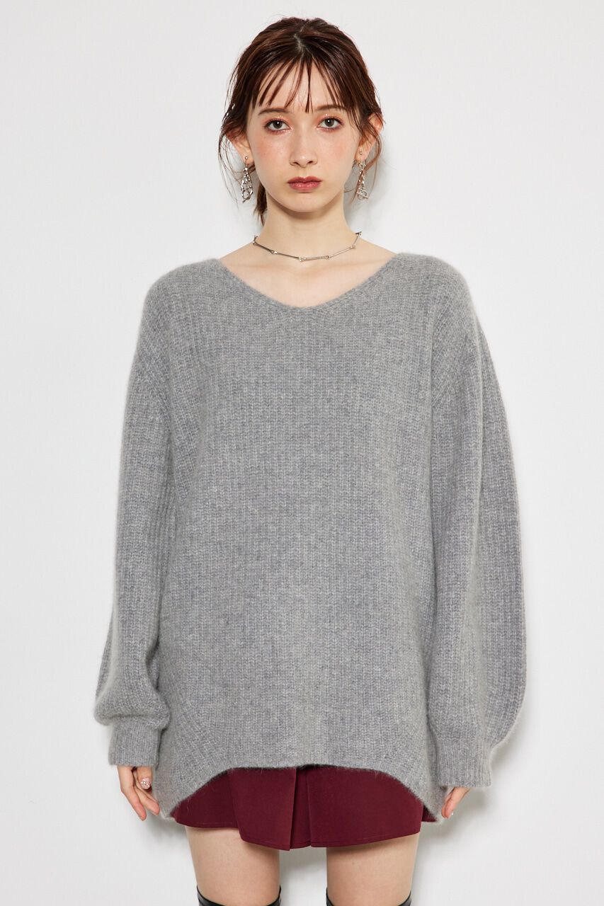 rienda「ラクーンMIXKnitTOP」|ニット・セーター|