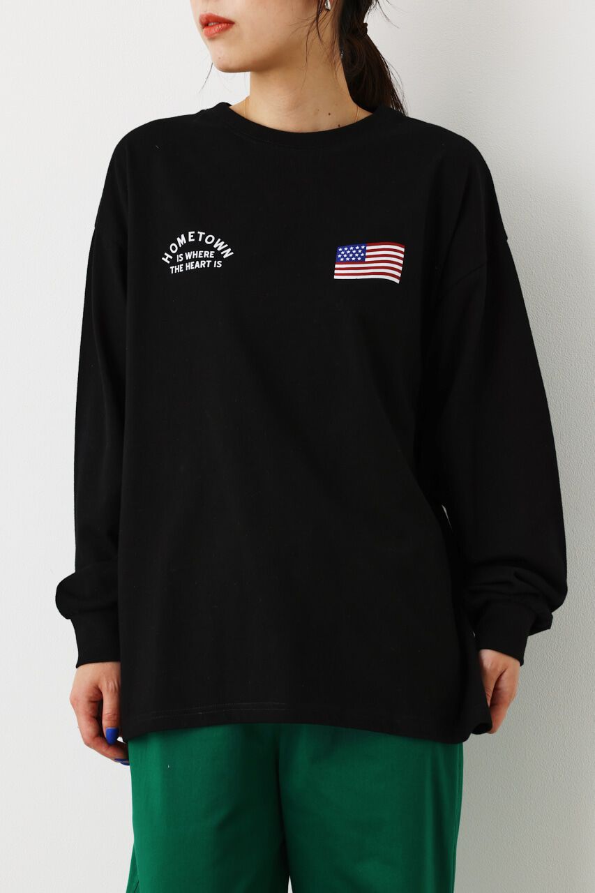 RODEO CROWNS「Vintage World ロングTシャツ」|Tシャツ・カットソー|BLK