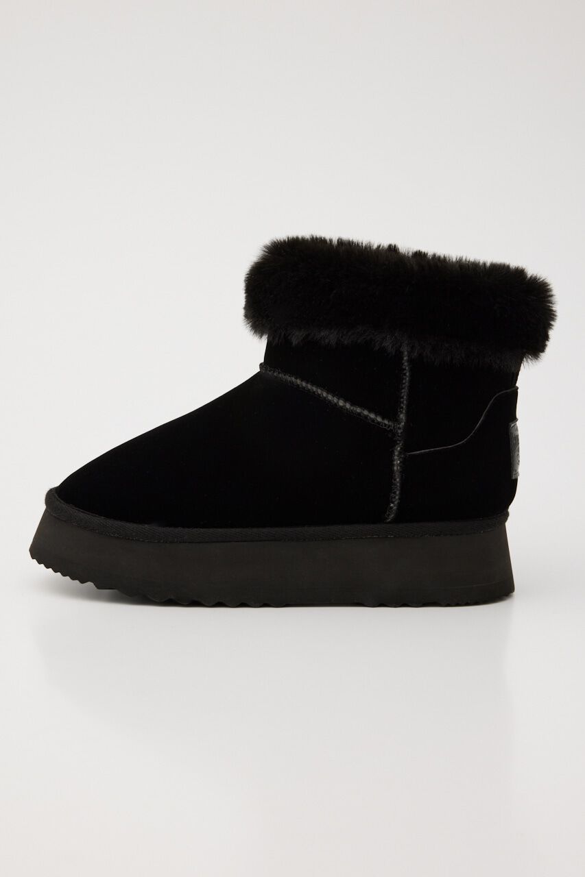 RODEO CROWNS「FAKE MOUTON PLATFORM BOOTS」|その他|BLK