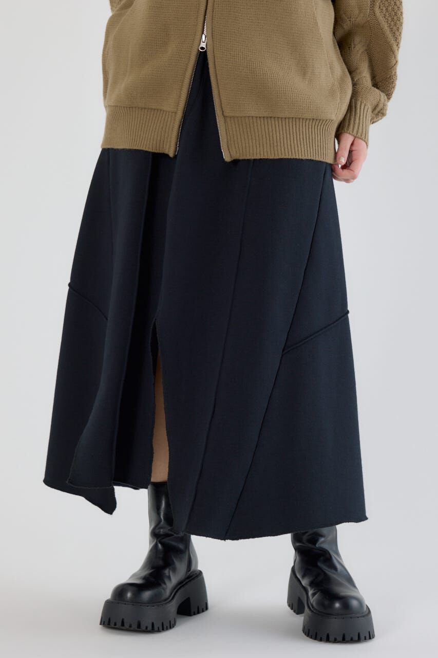 RODEO CROWNS「ランダム切替スウェットスカート」|スカート|BLK