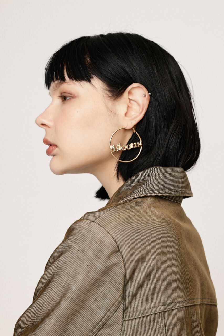 SLY「LOGO HOOP ピアス」|ピアス|