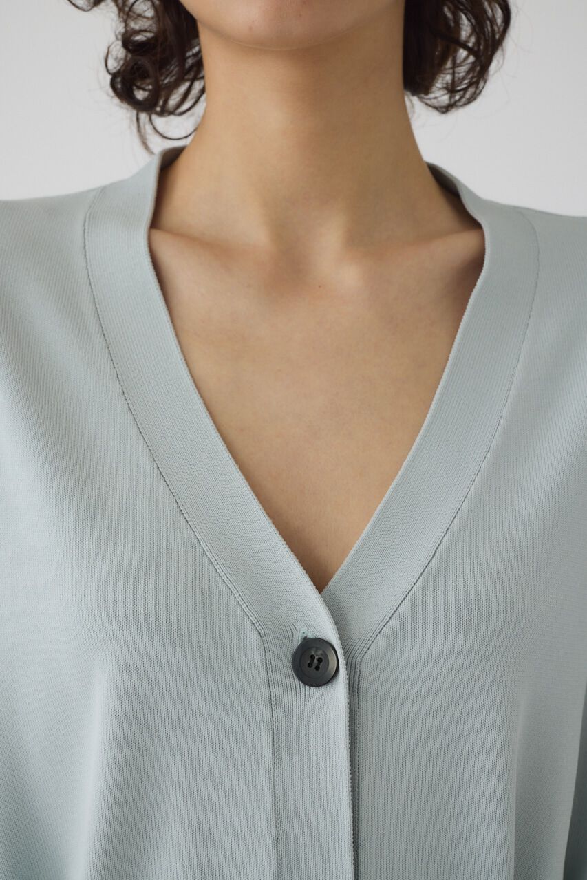 RIM.ARK 「Hem design wide knit CD」|カーディガン|