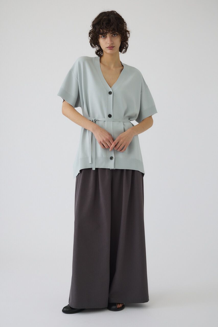 RIM.ARK 「Hem design wide knit CD」|カーディガン|