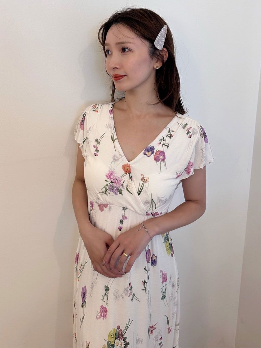 SNIDEL HOME「【接触冷感】カットカシュクールワンピース」|ルームウェア|