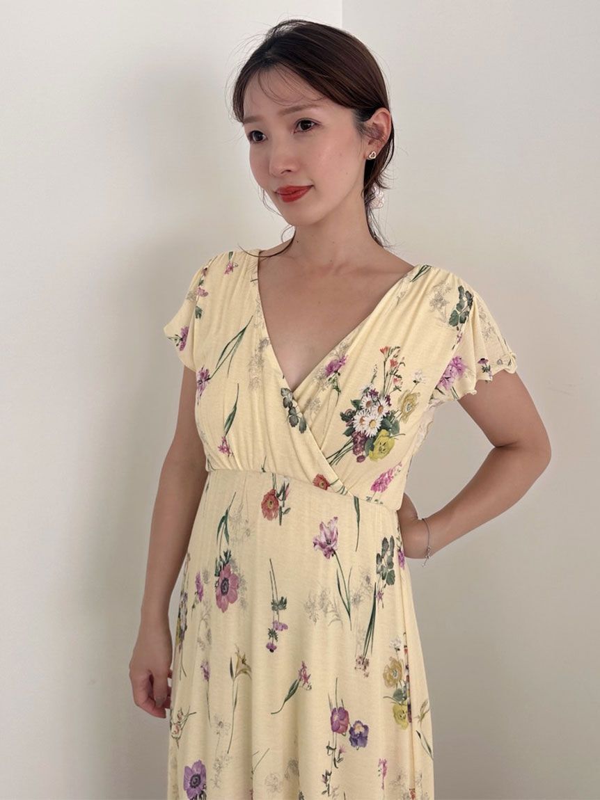 SNIDEL HOME「【接触冷感】カットカシュクールワンピース」|ルームウェア|