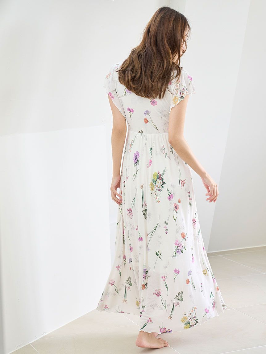 SNIDEL HOME「【接触冷感】カットカシュクールワンピース」|ルームウェア|