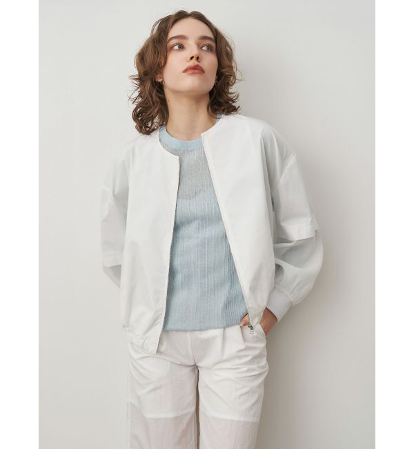 ELENDEEK「SHEER SLEEVE BZ」|ブルゾン・スタジャン|