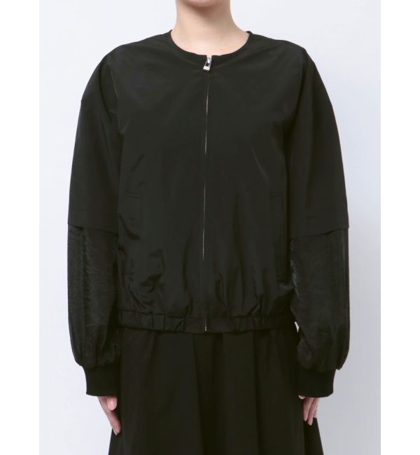 ELENDEEK「SHEER SLEEVE BZ」|ブルゾン・スタジャン|