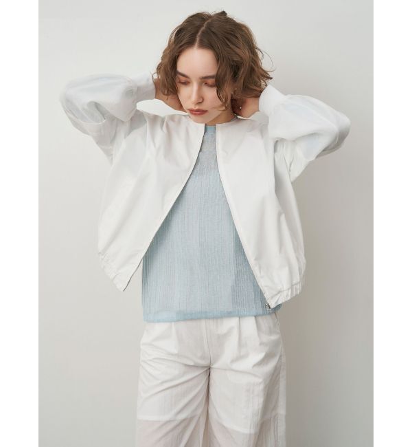 ELENDEEK「SHEER SLEEVE BZ」|ブルゾン・スタジャン|