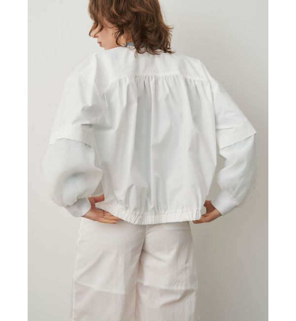 ELENDEEK「SHEER SLEEVE BZ」|ブルゾン・スタジャン|