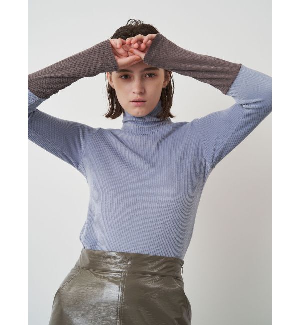 ELENDEEK「STRIPE VELOUR CS」|Tシャツ・カットソー|アイスブルー