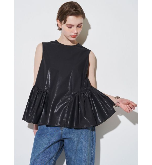 ELENDEEK「CALENDERING PEPLUM BL」|シャツ・ブラウス|