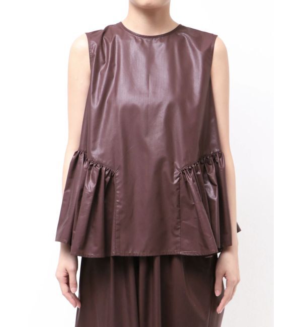 ELENDEEK「CALENDERING PEPLUM BL」|シャツ・ブラウス|