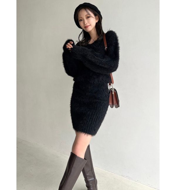 RESEXXY「シャギーニットワンピース」|ワンピース|