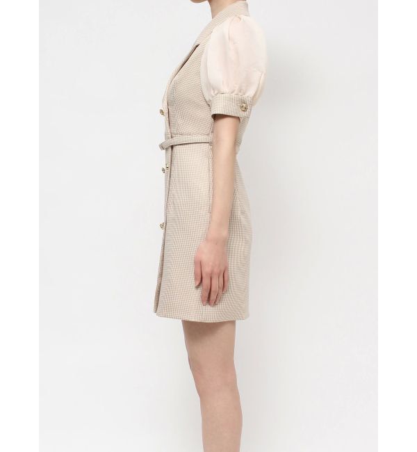 RESEXXY「スリーブシアーデザインミニワンピース」|ワンピース|