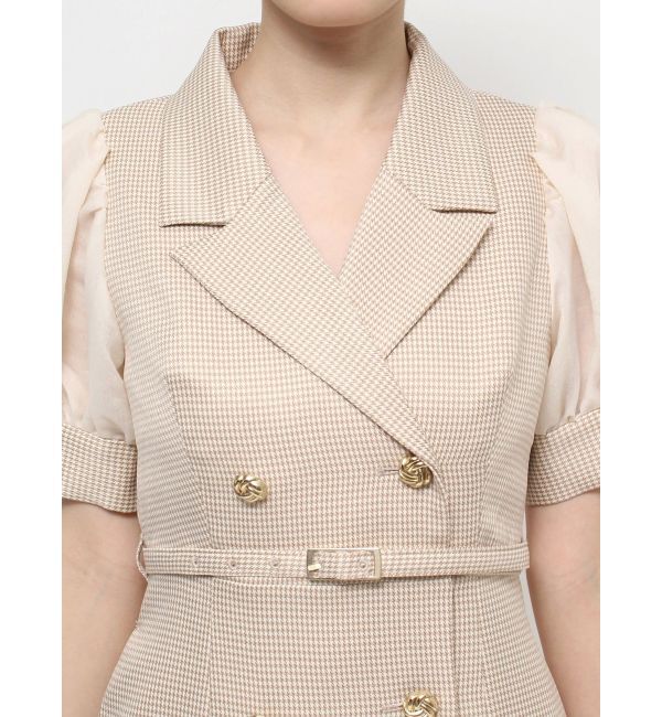 RESEXXY「スリーブシアーデザインミニワンピース」|ワンピース|