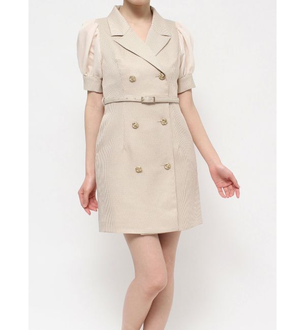 RESEXXY「スリーブシアーデザインミニワンピース」|ワンピース|