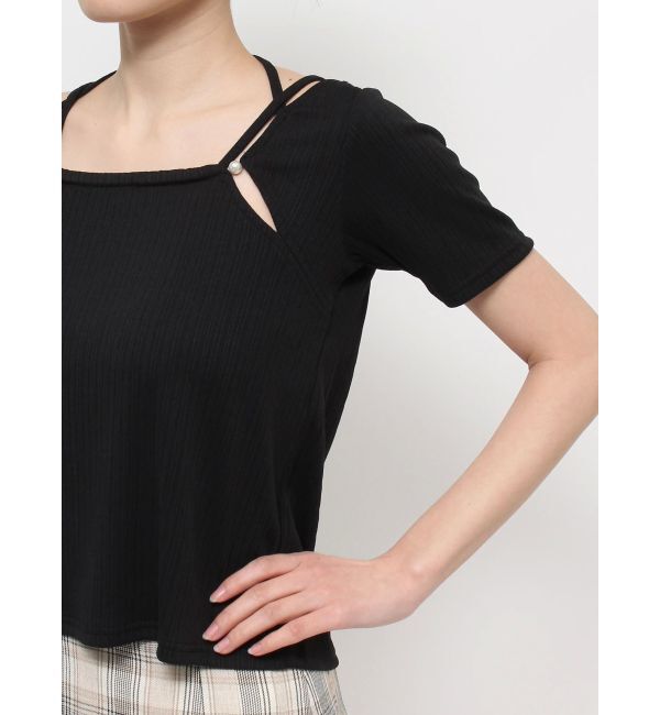 RESEXXY「ナローリボンリブトップス」|Tシャツ・カットソー|