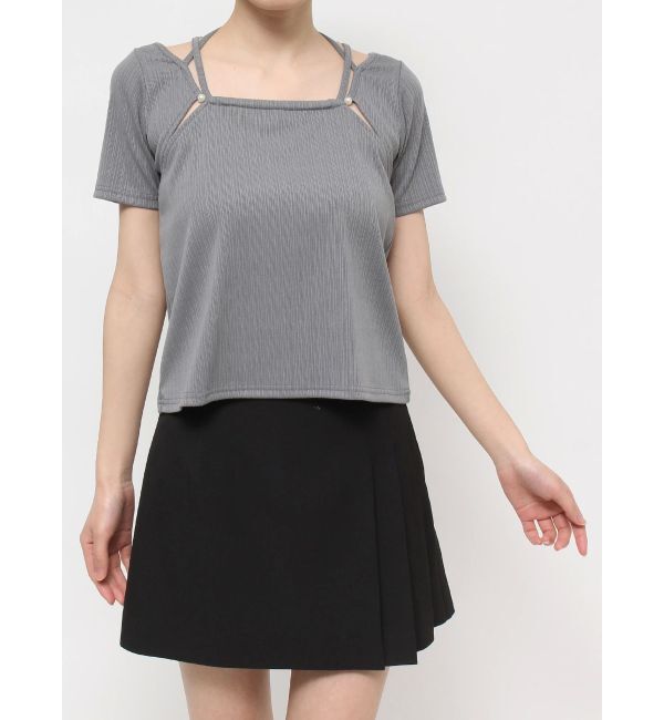 RESEXXY「ナローリボンリブトップス」|Tシャツ・カットソー|