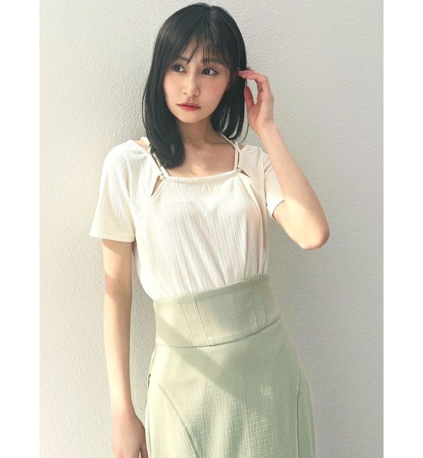RESEXXY「ナローリボンリブトップス」|Tシャツ・カットソー|