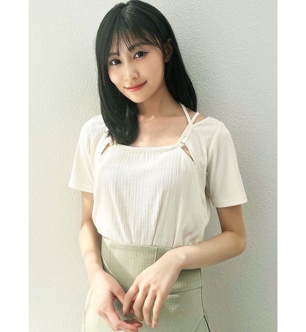 RESEXXY「ナローリボンリブトップス」|Tシャツ・カットソー|