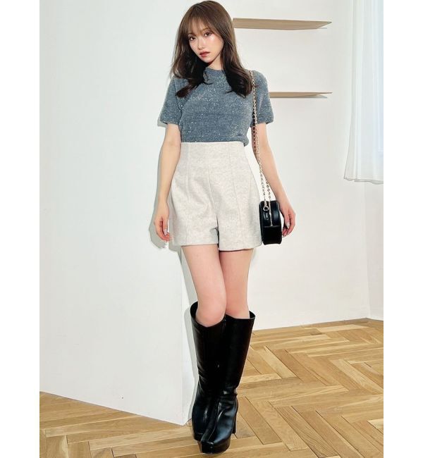 RESEXXY「ミニシャギーラメニットトップス」|ニット・セーター|