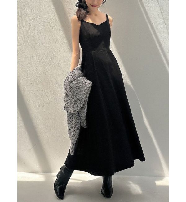 RESEXXY「ハートネックキャミワンピース」|ワンピース|ブラック