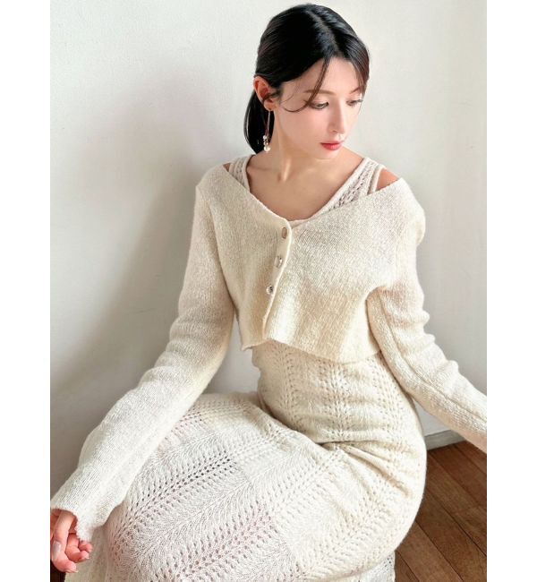 RESEXXY「アンサンブルレースニットワンピース」|ワンピース|