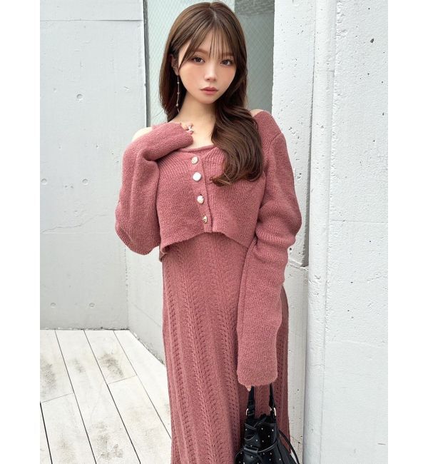 RESEXXY「アンサンブルレースニットワンピース」|ワンピース|