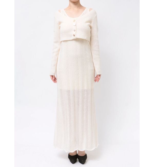 RESEXXY「アンサンブルレースニットワンピース」|ワンピース|