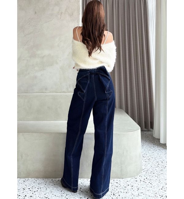 RESEXXY「バックリボンデニムパンツ」|デニム|