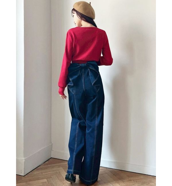 RESEXXY「バックリボンデニムパンツ」|デニム|