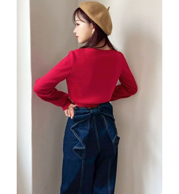 RESEXXY「バックリボンデニムパンツ」|デニム|