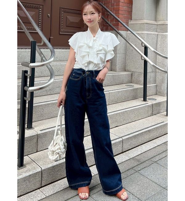 RESEXXY「バックリボンデニムパンツ」|デニム|