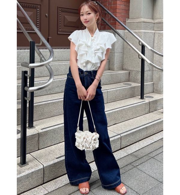 RESEXXY「バックリボンデニムパンツ」|デニム|