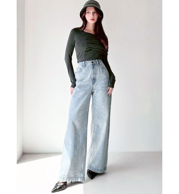 RESEXXY「バックリボンデニムパンツ」|デニム|