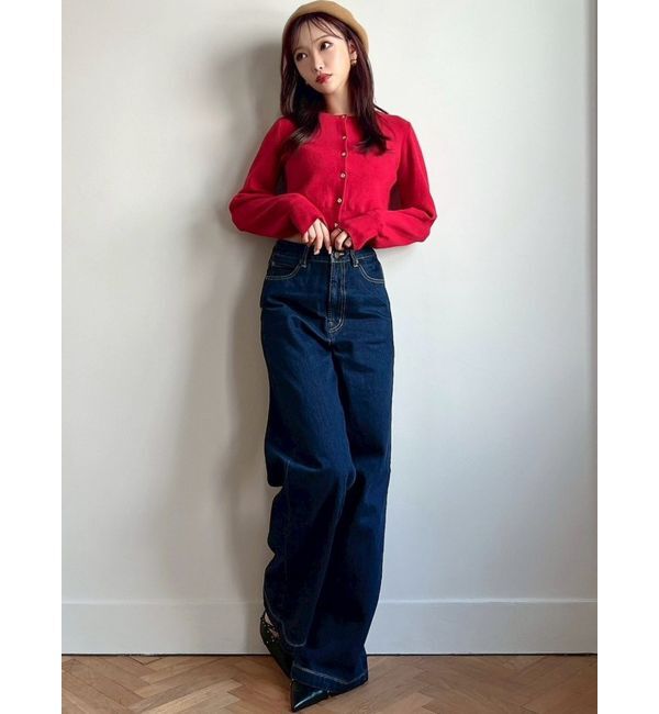 RESEXXY「クルーネックニットカーデ」|カーディガン|