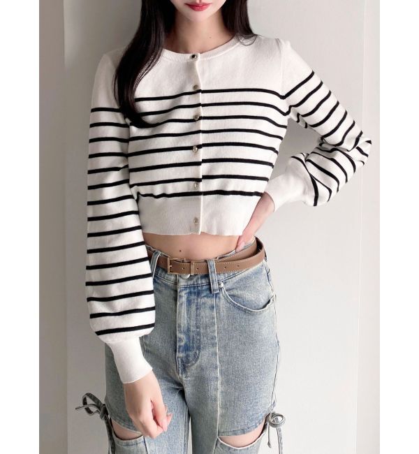 RESEXXY「クルーネックニットカーデ」|カーディガン|