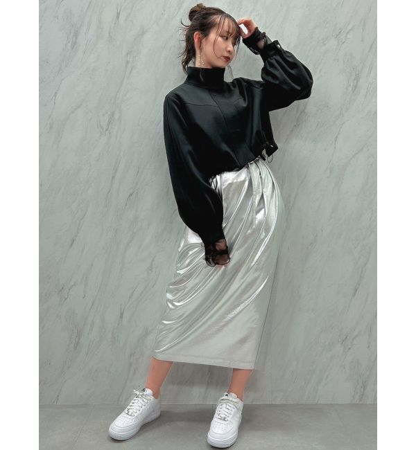 dazzlin「メタリックコクーンスカート」|スカート|